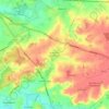 Stretton on Dunsmore CP topographic map, elevation, terrain