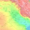 Iraq topographic map, elevation, terrain
