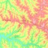 Votuporanga topographic map, elevation, terrain