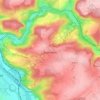 Évrehailles topographic map, elevation, terrain