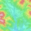 Villafranca in Lunigiana topographic map, elevation, terrain