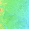 Jaguaré topographic map, elevation, terrain