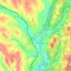 Lyndon topographic map, elevation, terrain