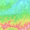 Zakopane topographic map, elevation, terrain