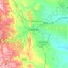 Rapid City topographic map, elevation, terrain