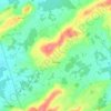 Coussay topographic map, elevation, terrain