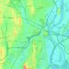 Hartford topographic map, elevation, terrain