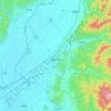 Iwamizawa topographic map, elevation, terrain