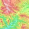 Мокра Гора topographic map, elevation, terrain