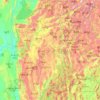 Shan State topographic map, elevation, terrain