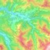 Massat topographic map, elevation, terrain