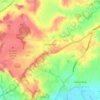 Snitterfield CP topographic map, elevation, terrain