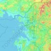 Incheon topographic map, elevation, terrain