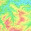 Kirkburton topographic map, elevation, terrain