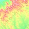 Dormentes topographic map, elevation, terrain
