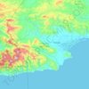 Distrito de Tonosí topographic map, elevation, terrain
