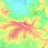 Xã Hố Nai 3 topographic map, elevation, terrain