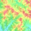 Passirac topographic map, elevation, terrain