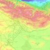 Tehran Province topographic map, elevation, terrain