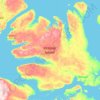 Victoria-eiland topographic map, elevation, terrain