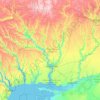 Mykolaiv Oblast topographic map, elevation, terrain