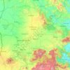 Đắk Lắk Province topographic map, elevation, terrain