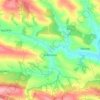 Korzenna topographic map, elevation, terrain