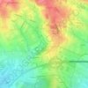 Modlnica topographic map, elevation, terrain