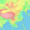 China topographic map, elevation, terrain