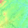 Buckingham County topographic map, elevation, terrain