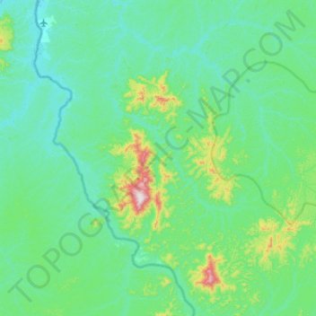 Papaichton topographic map, elevation, terrain