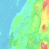 Georgia topographic map, elevation, terrain