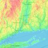Connecticut topographic map, elevation, terrain