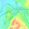 Evanston topographic map, elevation, terrain