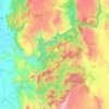 Kyaukse Township topographic map, elevation, terrain