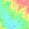 Paizay-Naudouin-Embourie topographic map, elevation, terrain