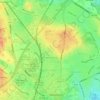Rhosddu topographic map, elevation, terrain