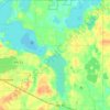 Corinna Township topographic map, elevation, terrain