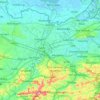 Oost-Vlaanderen topographic map, elevation, terrain