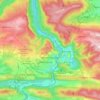 Veliko Tarnovo topographic map, elevation, terrain