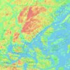 Österåkers kommun topographic map, elevation, terrain