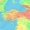 Turkey topographic map, elevation, terrain