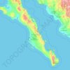 Basse Californie Sud topographic map, elevation, terrain