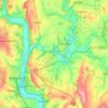 Worfield topographic map, elevation, terrain