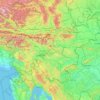 Slovenia topographic map, elevation, terrain