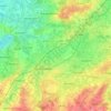 Saint-Trond topographic map, elevation, terrain