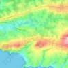 Telgruc-sur-Mer topographic map, elevation, terrain