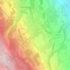 Buttwil topographic map, elevation, terrain