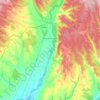 Vegas del Condado topographic map, elevation, terrain