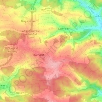 86675 topographic map, elevation, terrain